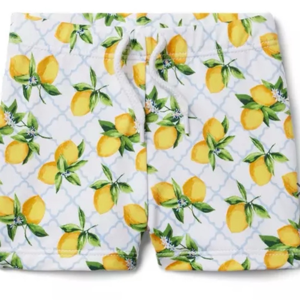 Janie and Jack - 3-6m Lemon Print Bathing Suit